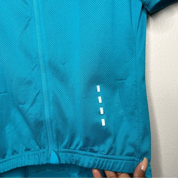 LaPassione Women Cycling Jersey XL Teal Blue Short Sleeve Bicycling Back Pockets - Picture 8 of 14